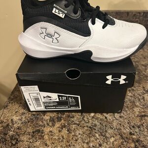 Under Armour Kids' Black and White Sneakers